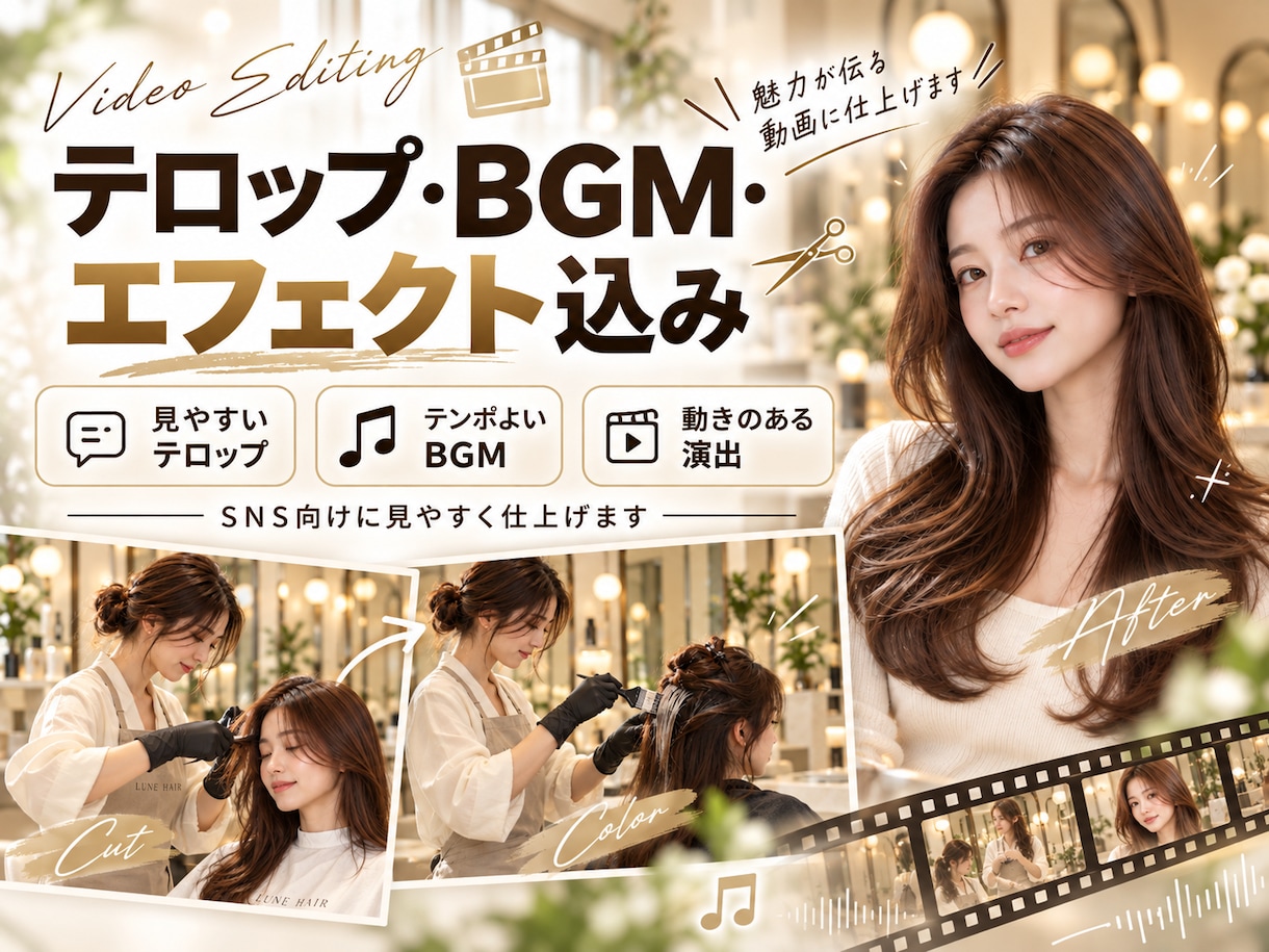 写真からSNS用ショートPR動画を制作します 写真だけでお店の魅力が伝わる縦型動画に イメージ3