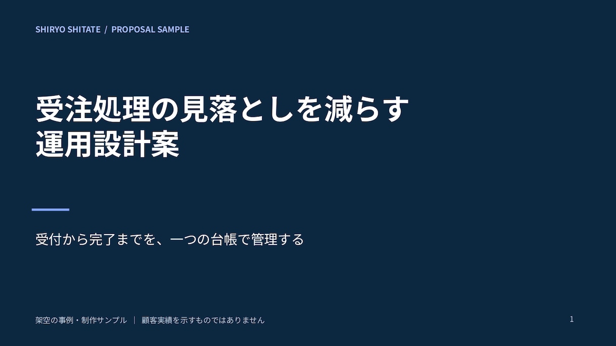 支給原稿から営業資料をパワポで整えます 説明の順序・余白・図表を整理する資料制作 イメージ1