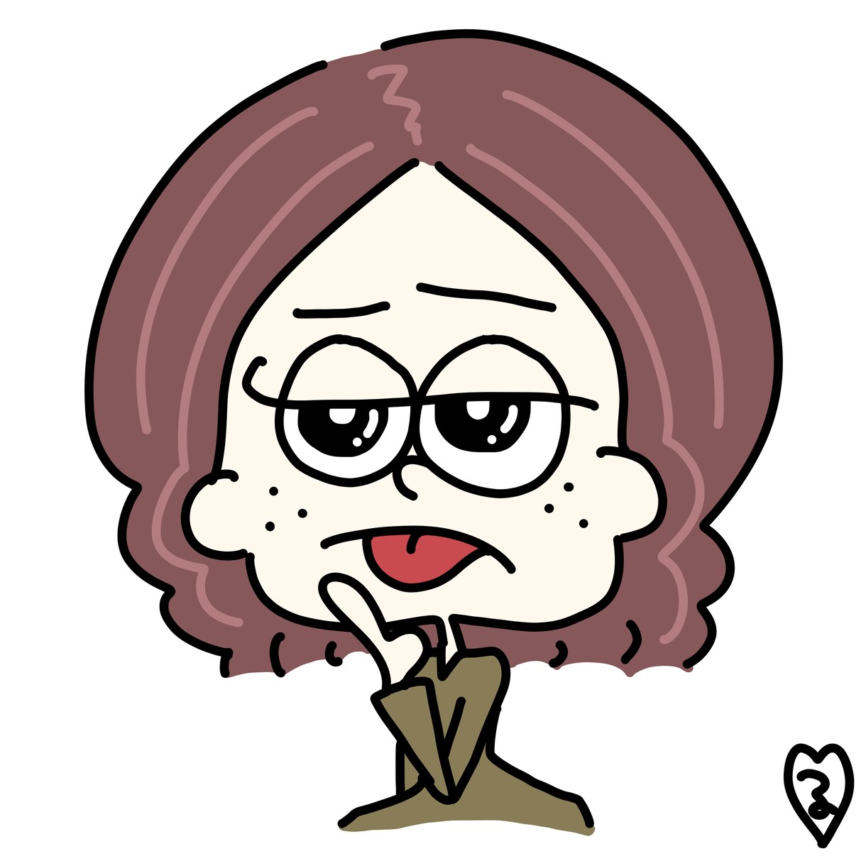 じと目、やる気ないキャラアイコン制作します SNSやLINEにオリジナルアイコンいかがですか？ イメージ3