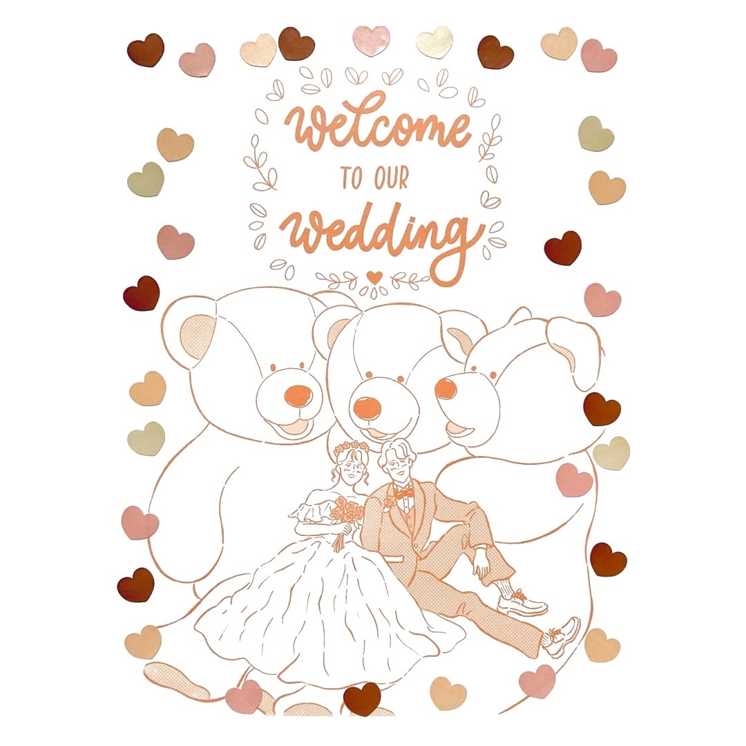 ゲスト参加型にも＾＾ウェルカムボード描きます シールでデコれる(*Ü*)可愛いウェルカムボード♡ イメージ4
