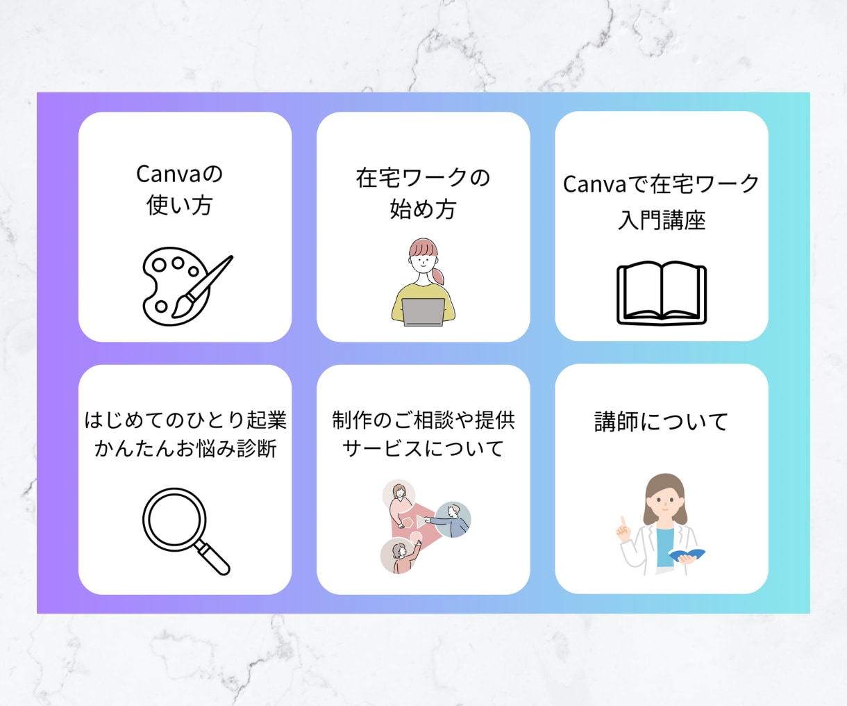 LINE公式リッチメニュー作成致します おしゃれなデザインでLINE公式アカウントの活用をお手伝い！ イメージ4
