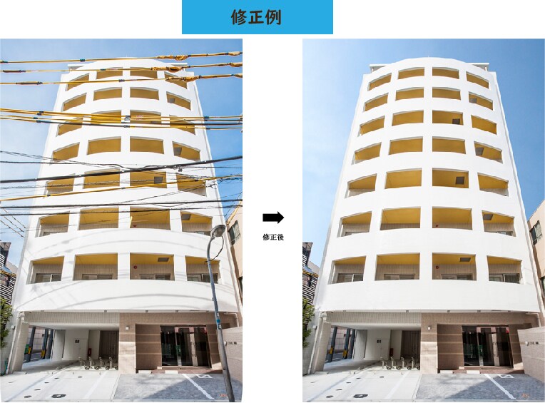不要な電線除去します 電線の除去を行い建物を綺麗にアピールしませんか イメージ2