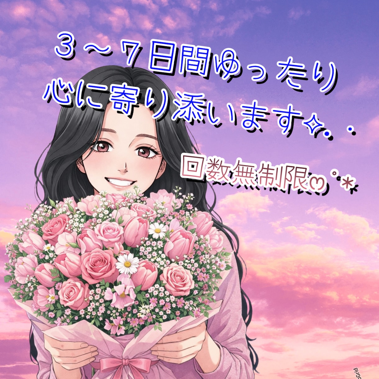 ３〜７日間ゆった〜り♡友達感覚で毎日チャットします LINE感覚で学生時代みたいに楽しくわいわい∗*ﾟ イメージ1