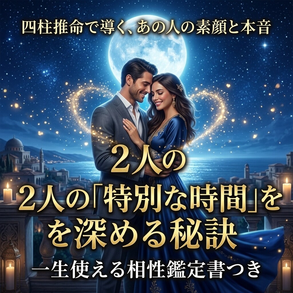2人の「特別な時間」をもっと深める秘訣を教えます あの人の本音と素顔は？相性を四柱推命で解き明かす イメージ1