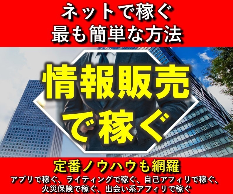 情報販売で稼ぐ方法を教えます 情報をどうやって入手してどうやって販売するのかを丁寧に解説 イメージ1
