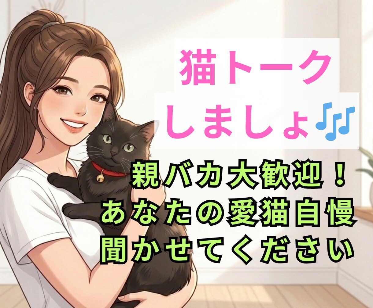 あなたの愛猫自慢を電話で聞きます 【猫自慢・親バカ大歓迎】うちの子の可愛さをのろけ倒して！ イメージ1