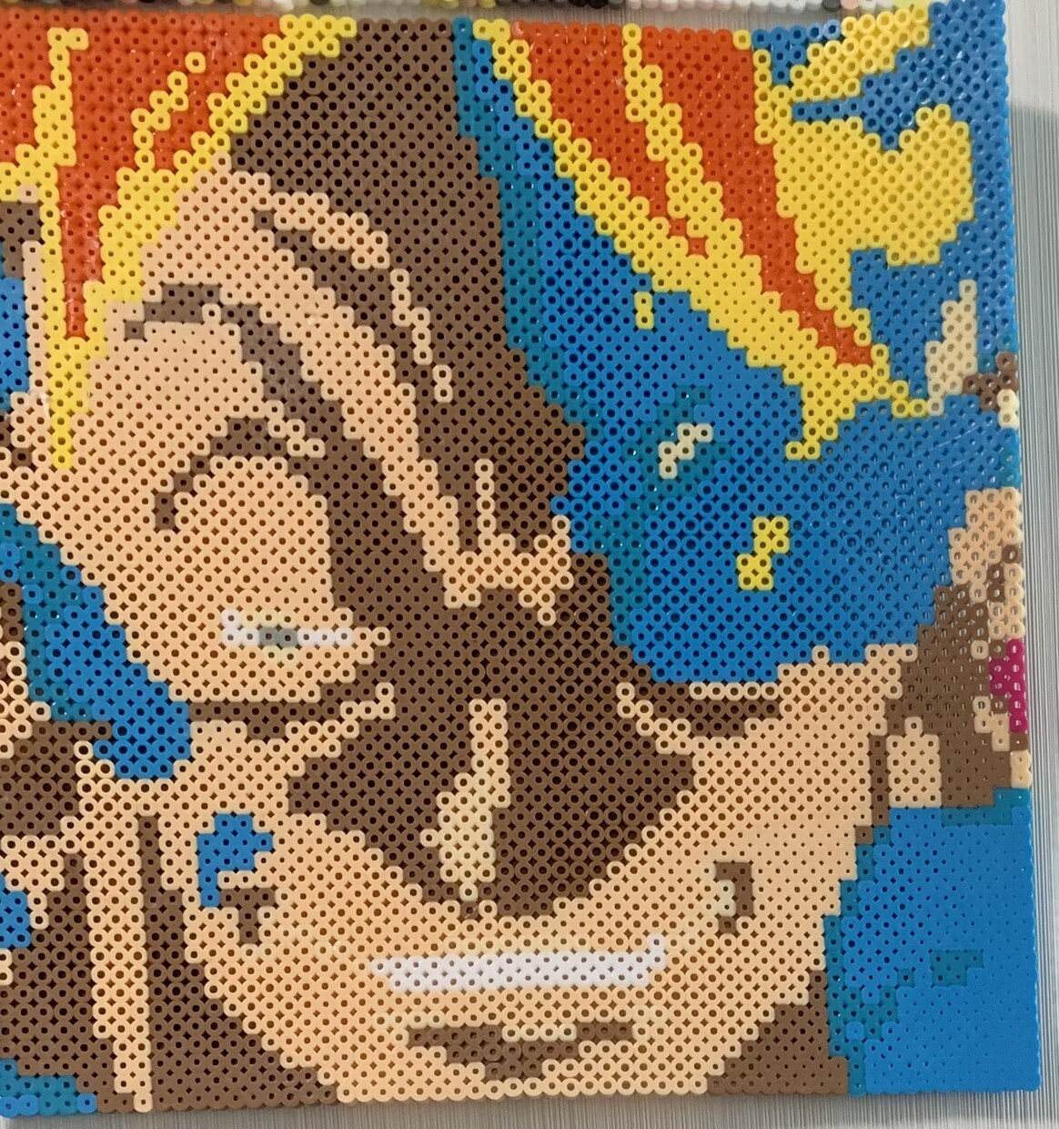 大きなアイロンビーズ制作します 壁にかけてインテリアとしてもどうぞ！28.5×28.5cm イメージ5