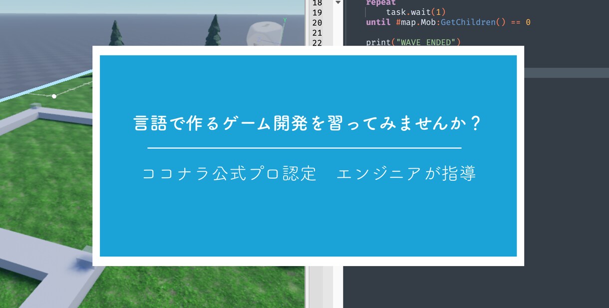 未来のある子どもたちにゲームの作り方を教えます 現役のプロエンジニアが、ブロックではなく言語で作る方法を伝授 イメージ1