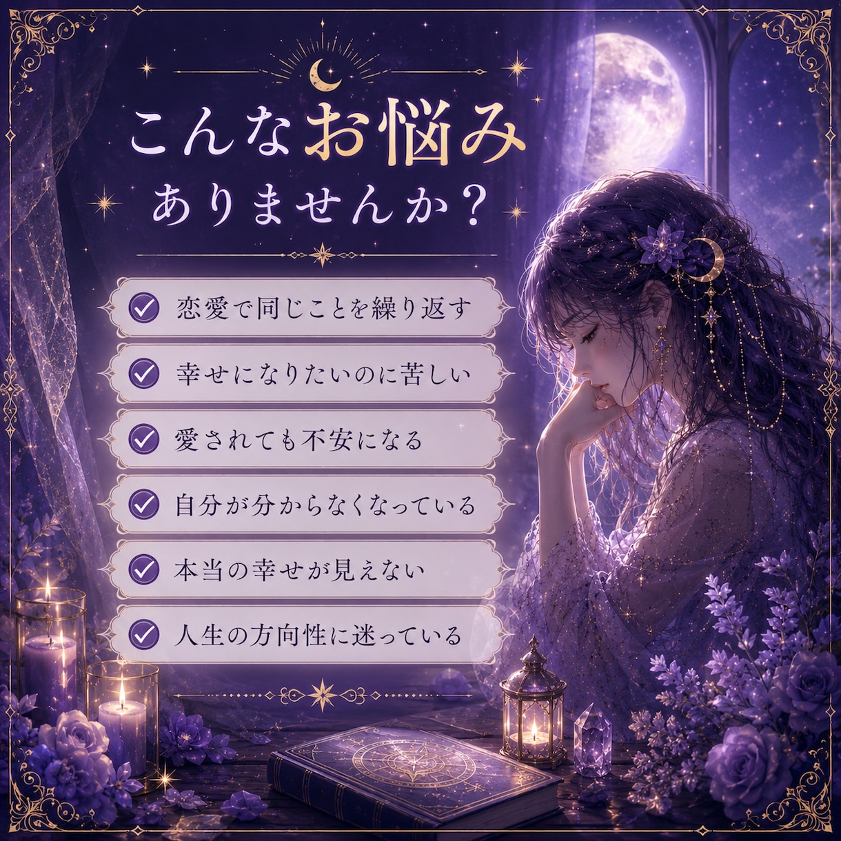魂の恋愛設計図を読み解きます なぜその恋を選ぶのか。本当の幸せへの道筋を視ます イメージ2