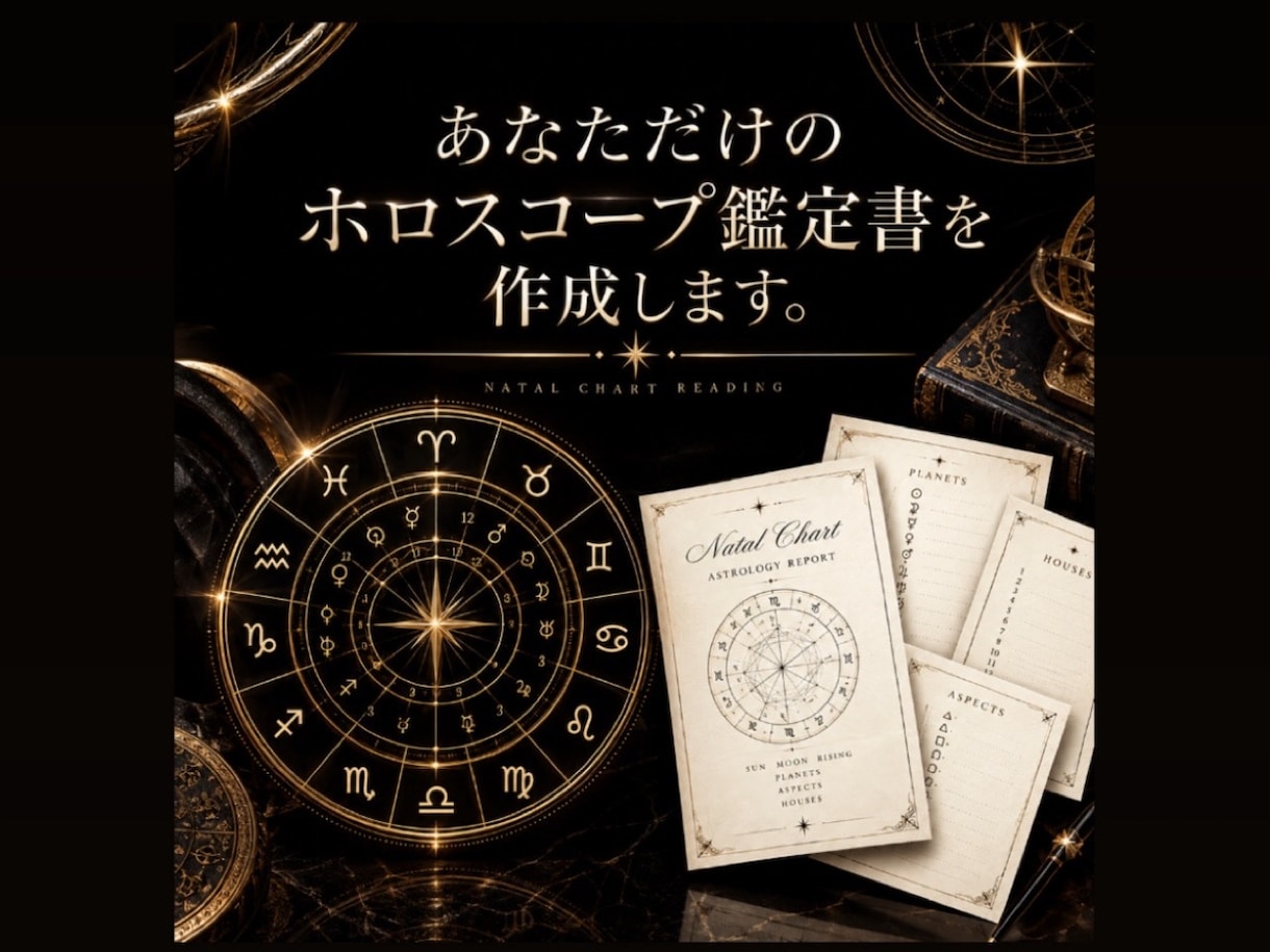 あなただけのホロスコープ鑑定書を作成します 西洋占星術/ホロスコープ鑑定/鑑定書 イメージ1