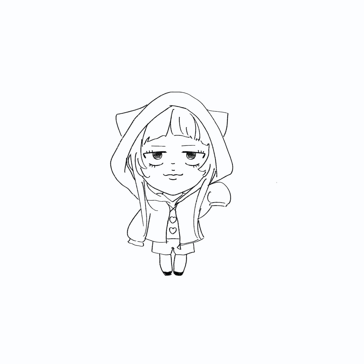 え！私じゃん 似顔絵描きます 線画好きのアイコンにピッタリ！ イメージ1