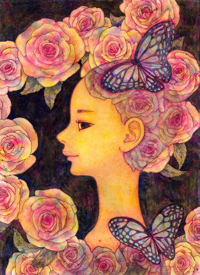 手描き水彩で絵本のような人物を描きます 挿絵や観賞用、イメージからの人物制作にも イメージ1