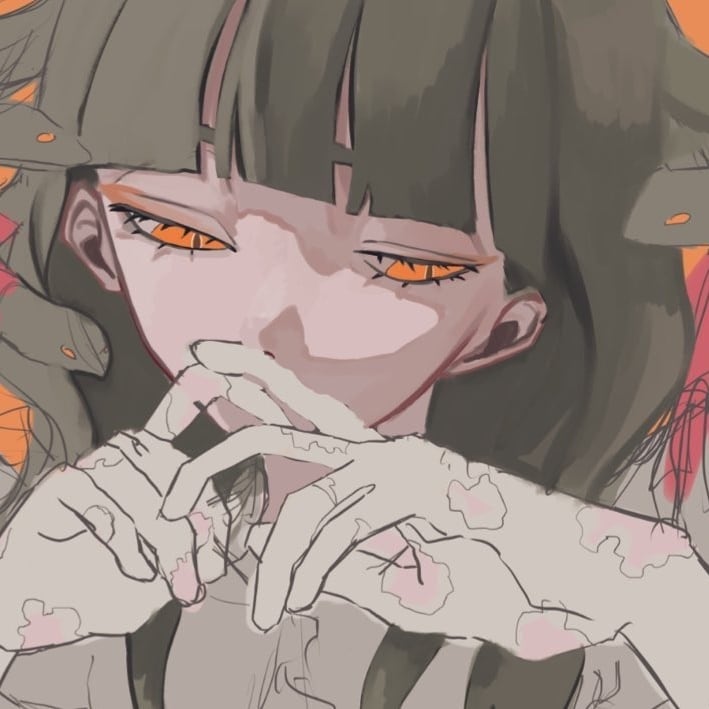 厚塗りでダーク可愛いイラストを描きます お面とフリルの多いお洋服大得意！たくさんお着替え出来ます！ イメージ8