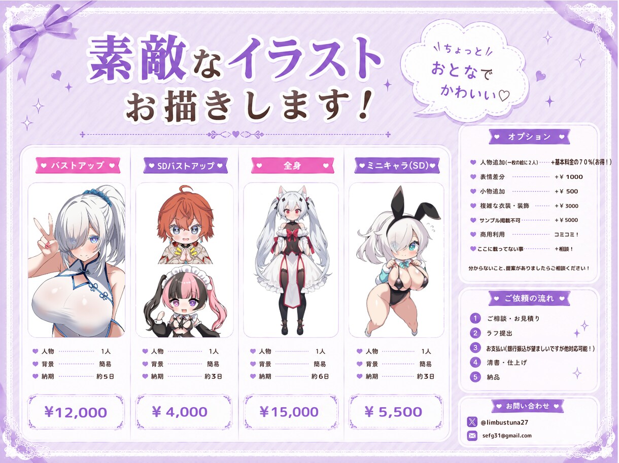大量発注可！立ち絵スタンプ、SDデフォルメ描きます あなたの活動に彩りを！可愛いキャラクターいかがですか？ イメージ2