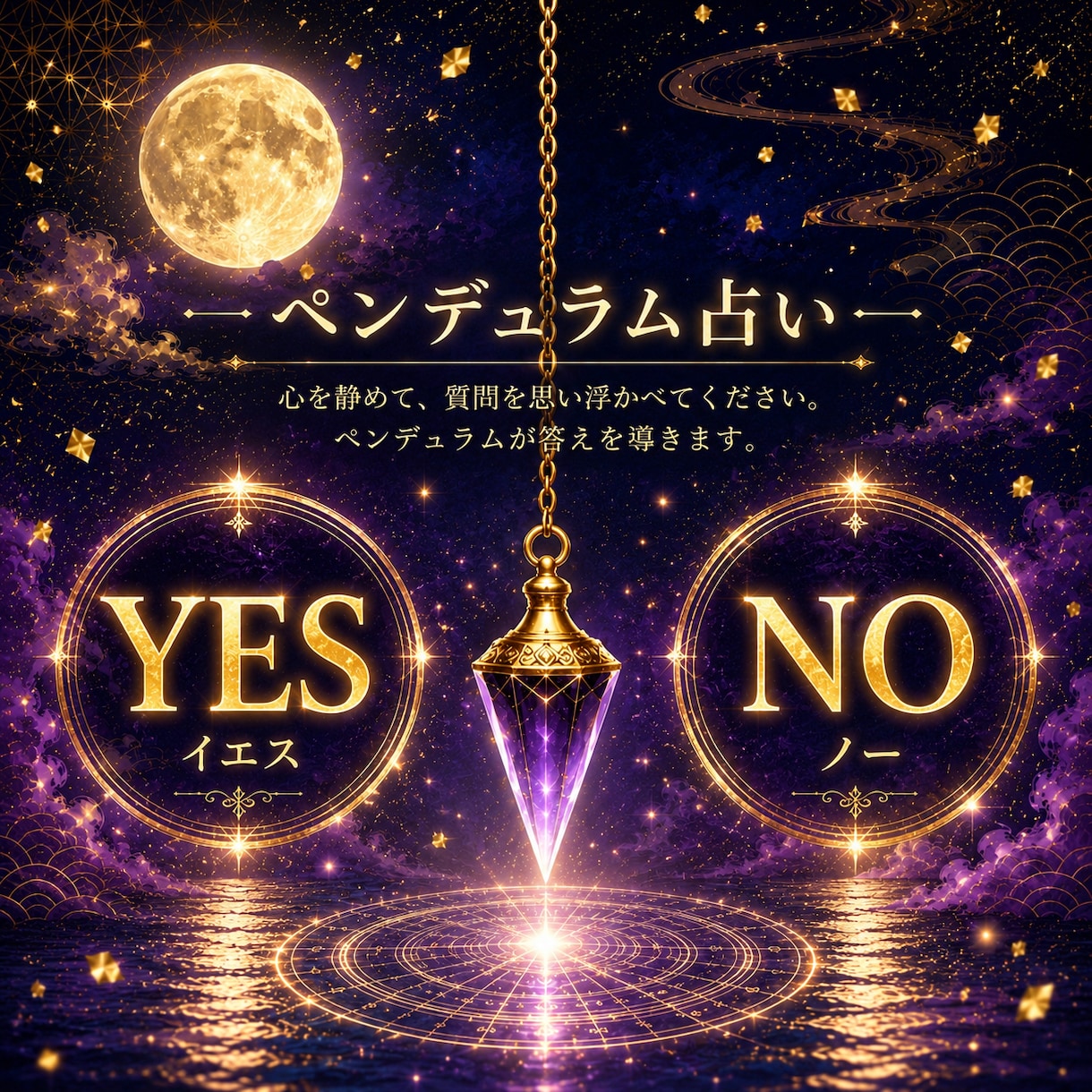 YESかNO｜ペンデュラムで占い｜補足説明付きます 深掘り｜相手の気持ち|片思い|復縁|歳の差恋愛｜仕事|金運 イメージ1