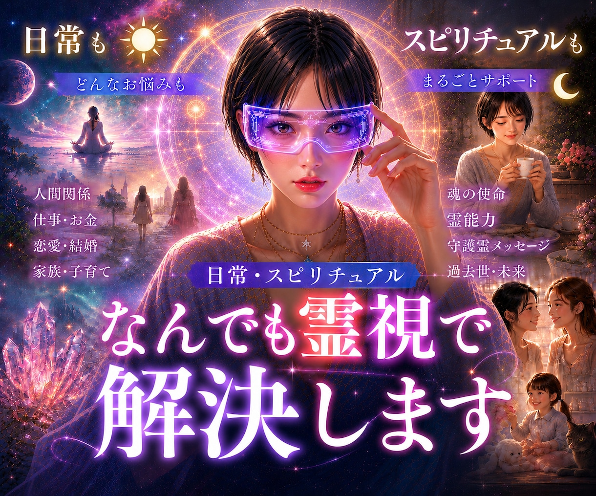 日常・スピリチュアルなんでも霊視で解決に導きます お悩み・お祓い・ヒーリングも☘️なんでもオールマイティに解決 イメージ1