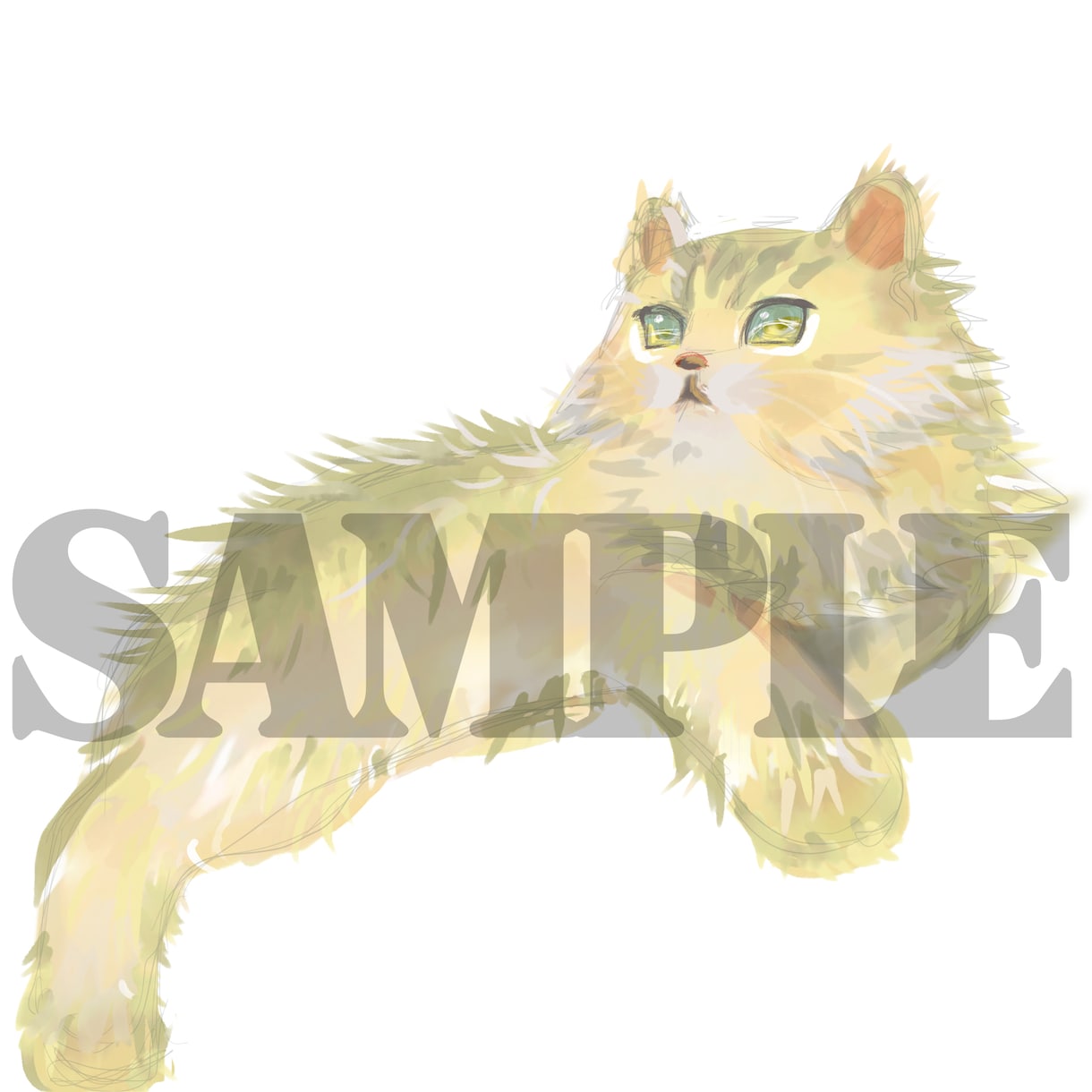 あなたのペットの似顔絵描きます 水彩画チックなペットのアイコン制作します！ イメージ2