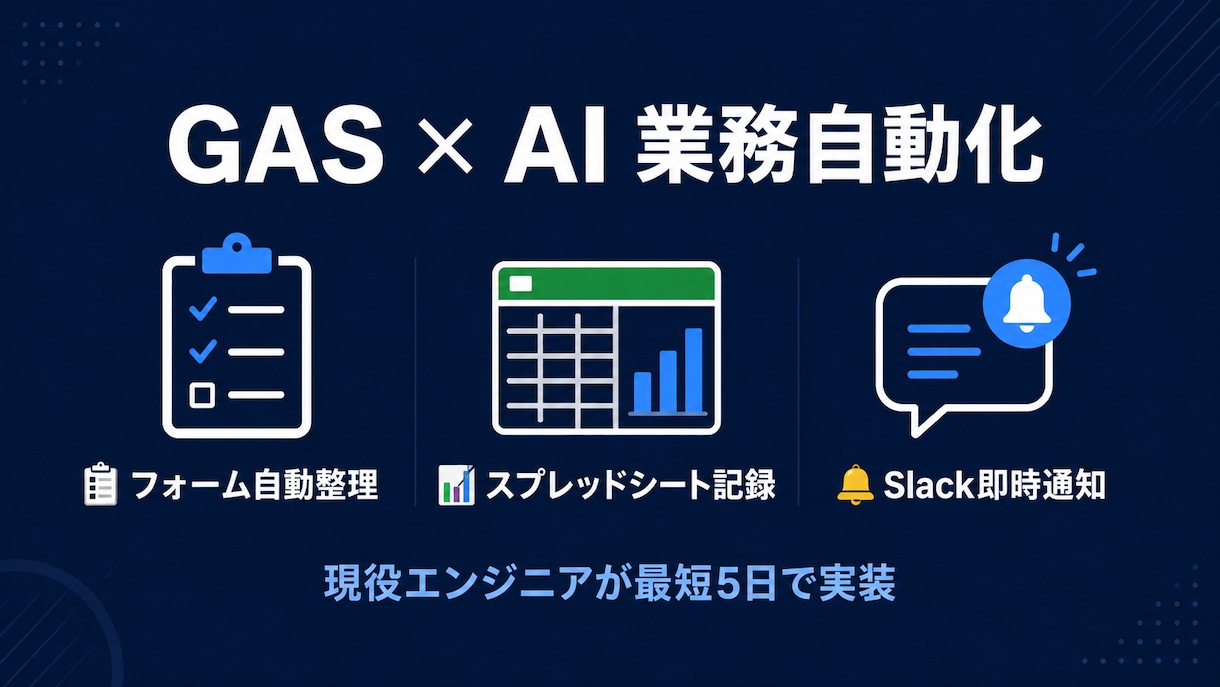 GAS×AIで業務自動化しますます 現役エンジニアが手作業をスクリプトで解決 イメージ1