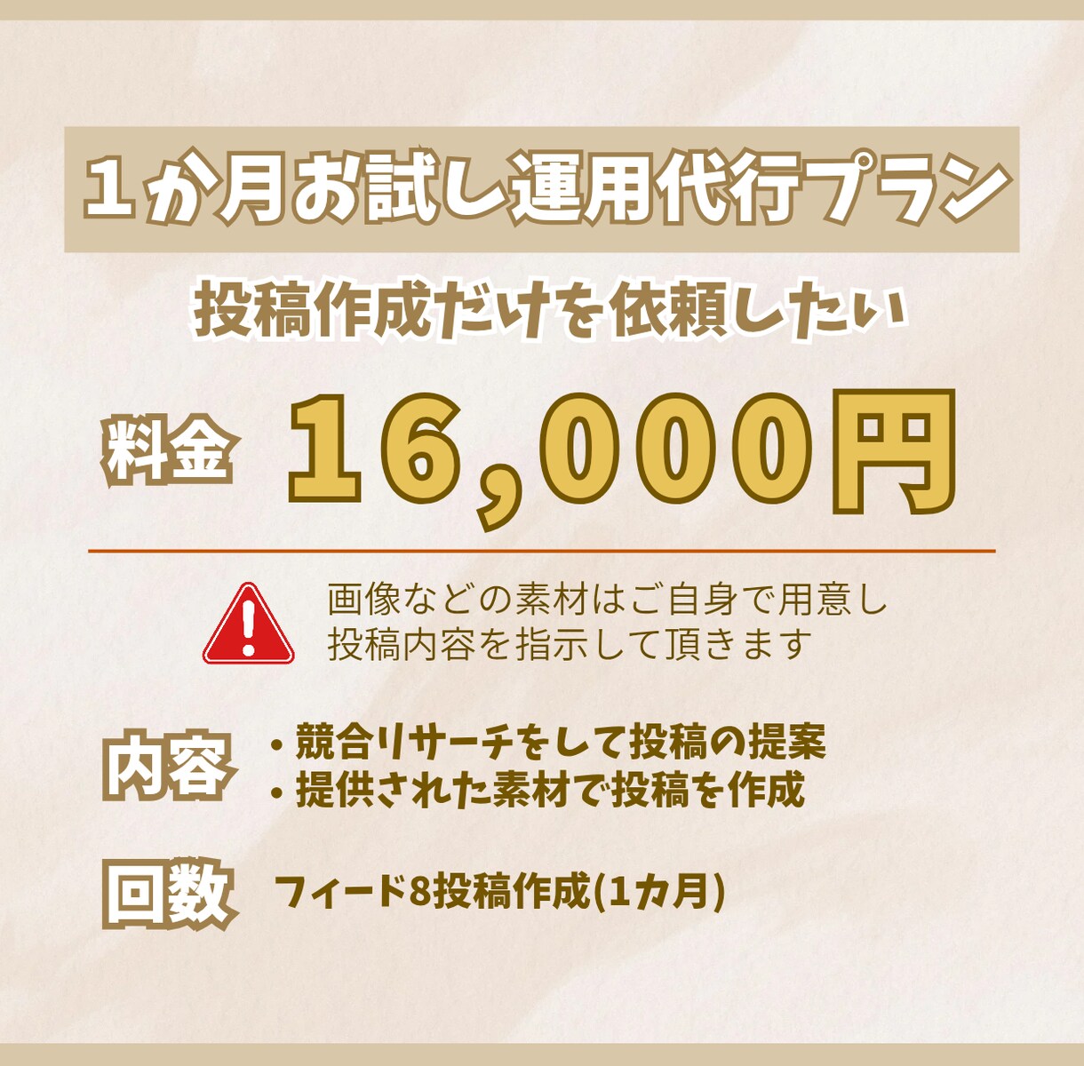 インスタ運用代行お試し価格でサポートします 低予算で運用、企画、投稿作成承ります！ イメージ3