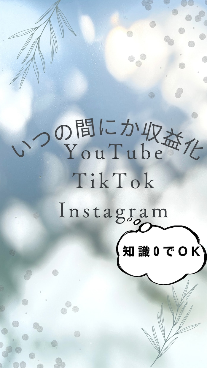 SNS全般の毎日稼働の代行致します YouTube、TikTok、Instagramを収益化へ イメージ1