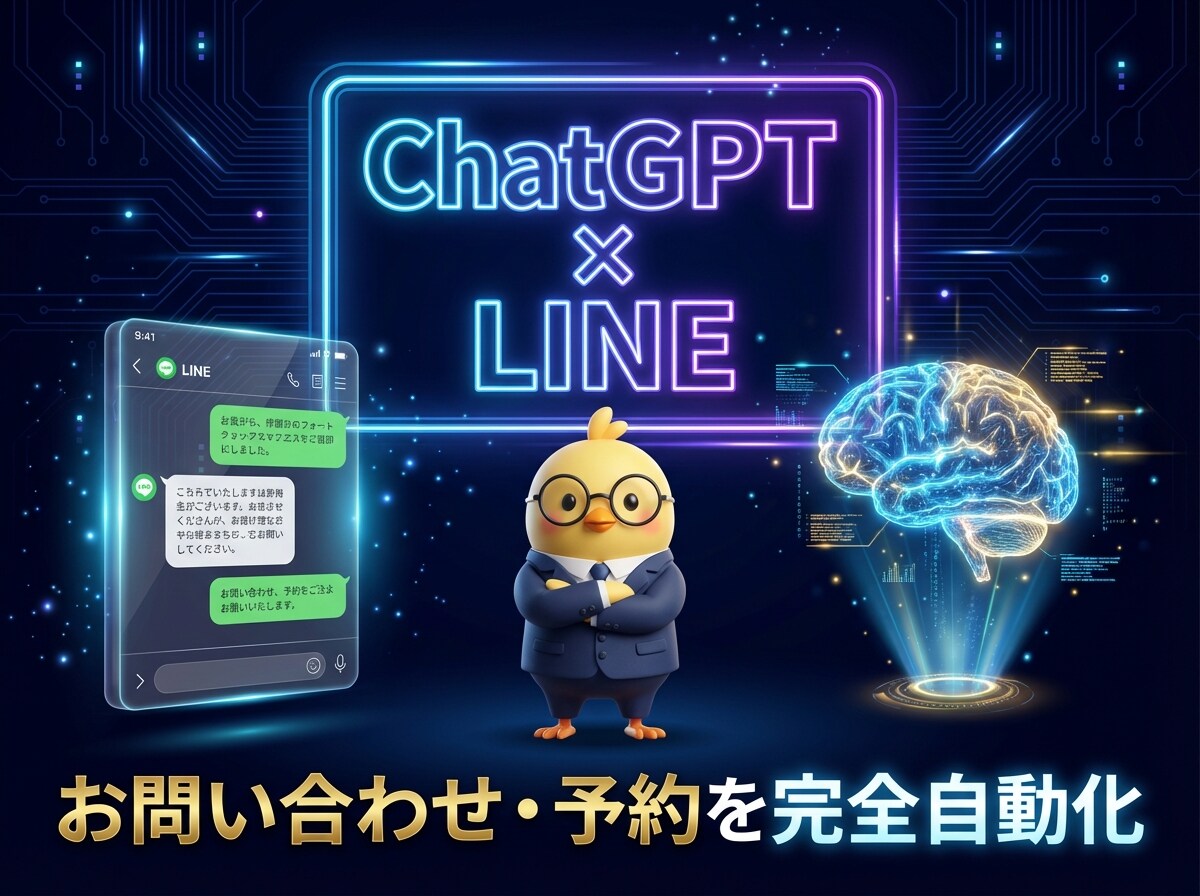 ChatGPT連携LINE自動接客ボット開発します 24時間365日、AIが予約・質問を完全自動化 イメージ1