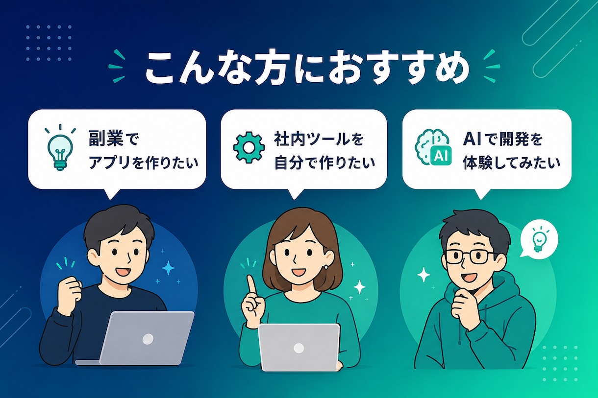 非エンジニア向け・AI駆動開発の方法を教えます コード知識ゼロでWebサービスを公開する体験ができます イメージ3