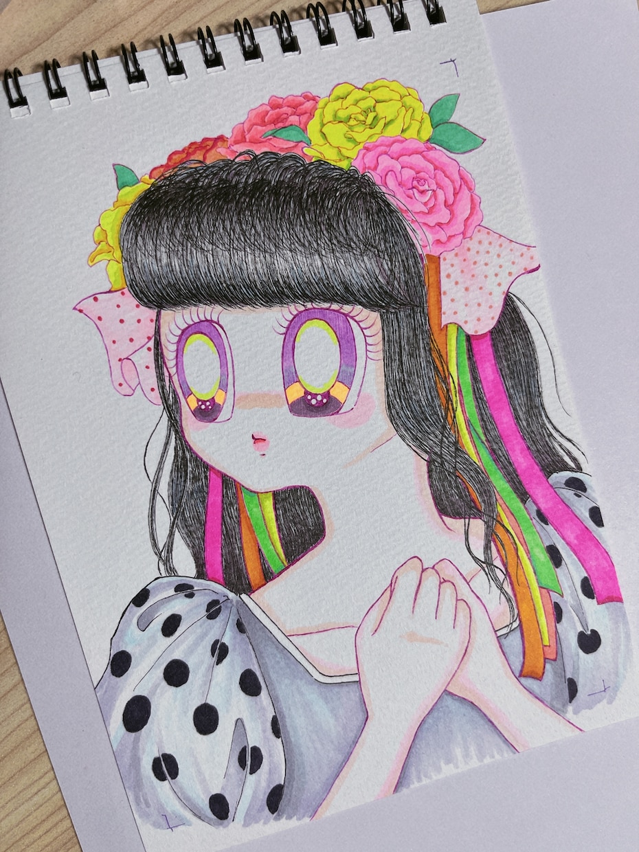 独特で可愛い！個性的な絵柄でかわいくしちゃいます 完全手描き！アナログイラストであなたの魅力を引き出します イメージ2