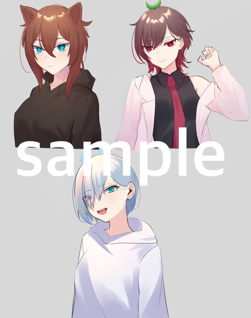 TRPG等、キャラクター立ち絵などを制作します カワイイ系、お姉さん系がとても得意です！ イメージ2