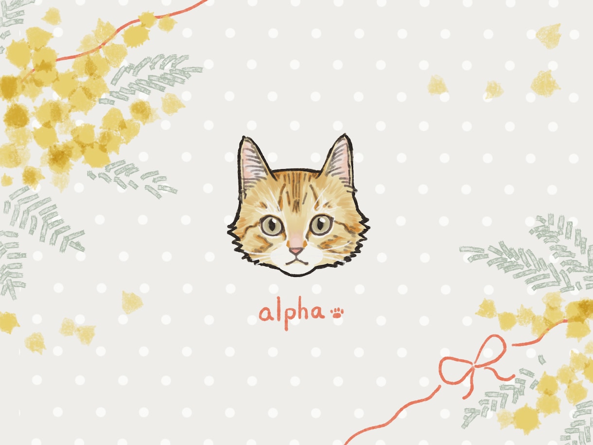 猫さんの似顔絵描きます リアル寄りの絵柄で猫さんの正面のお顔を描きます イメージ3