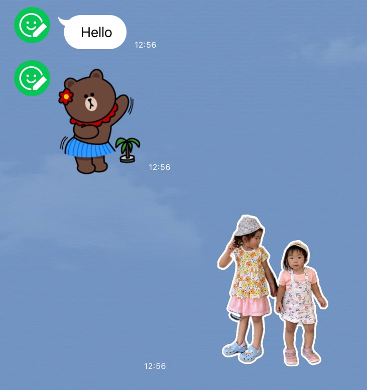 写真を切り抜き！LINEスタンプ文字無し作ります 写真だけスタンプ！シンプルスタンプ！ イメージ2