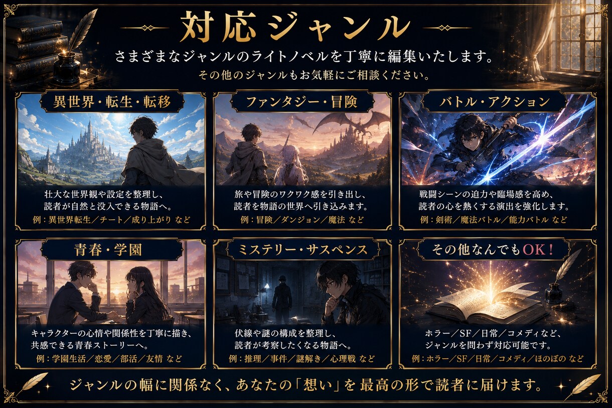 小説を商業品質へブラッシュアップします 作者らしさを残し、読者体験を最大化 イメージ7
