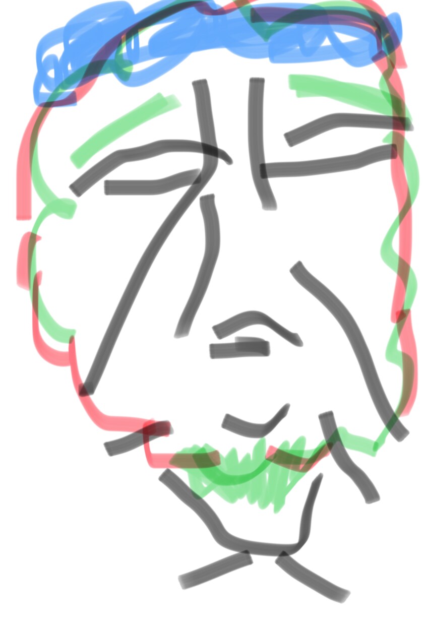 10秒くらいで描いたような似顔絵書きます 心を病んだ時    落ち込んだ時に イメージ1
