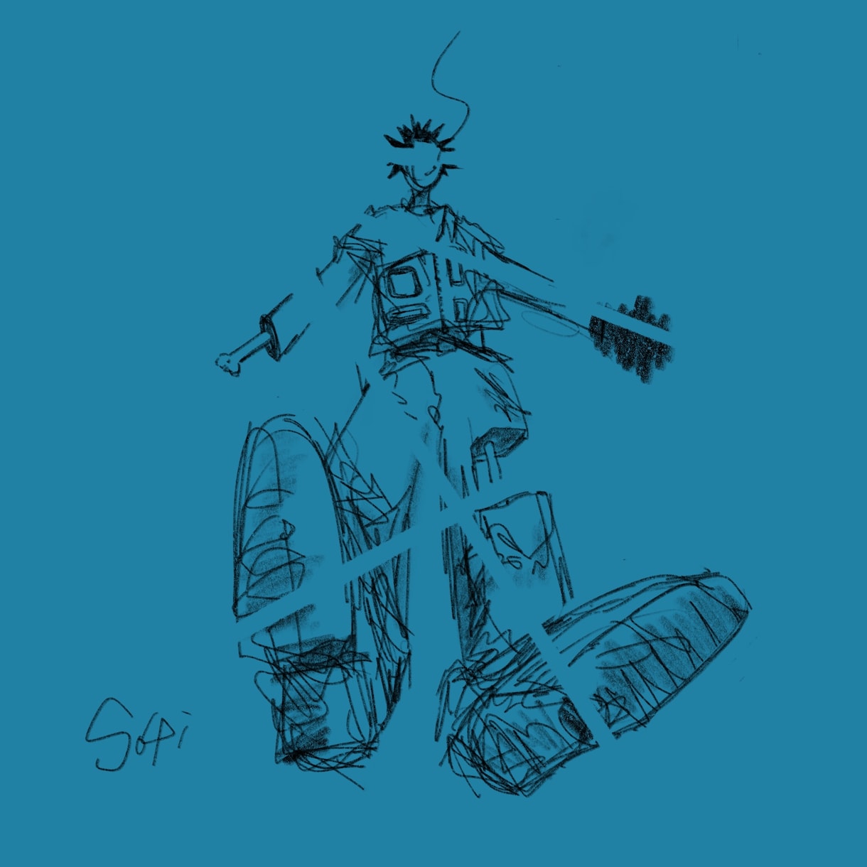 独特な画風でオリジナルのイラストを描きます 不思議な発想力で不思議な絵を描いてます イメージ1