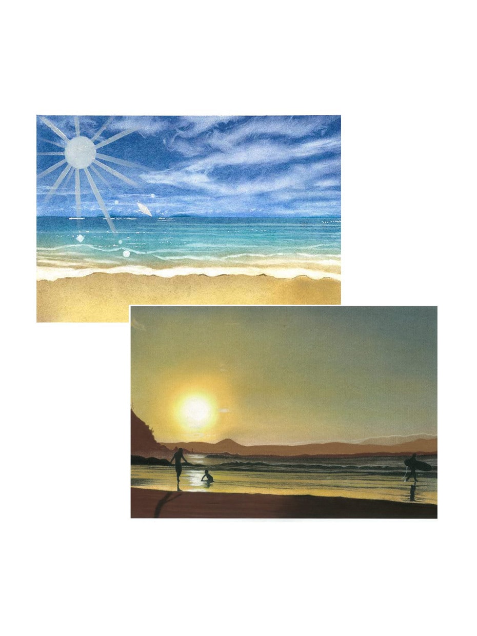 風景画のリアルな描き方を36動画＋特典で納品します パステルで木、海、波、夕暮などを描く方法を講師が徹底解説！！ イメージ2