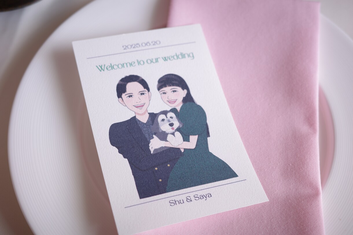 そっくり＆可愛い♡ウェディングイラストを描きます 特別な思い出となる1枚を描かせて頂きます イメージ3
