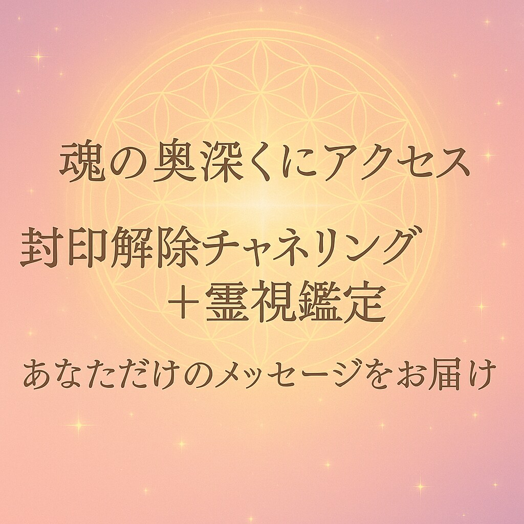 霊視×チャネリングで魂の声をお届けします あなたの魂に深くアクセスし、必要な光を降ろすセッション イメージ1