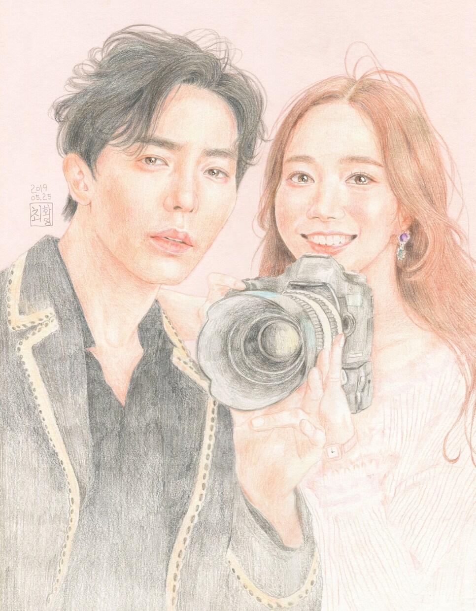 色鉛筆で暖かくて繊細な人物画を描きます 結婚式、誕生日、など、特別な日にプレゼントしたい方へ イメージ6