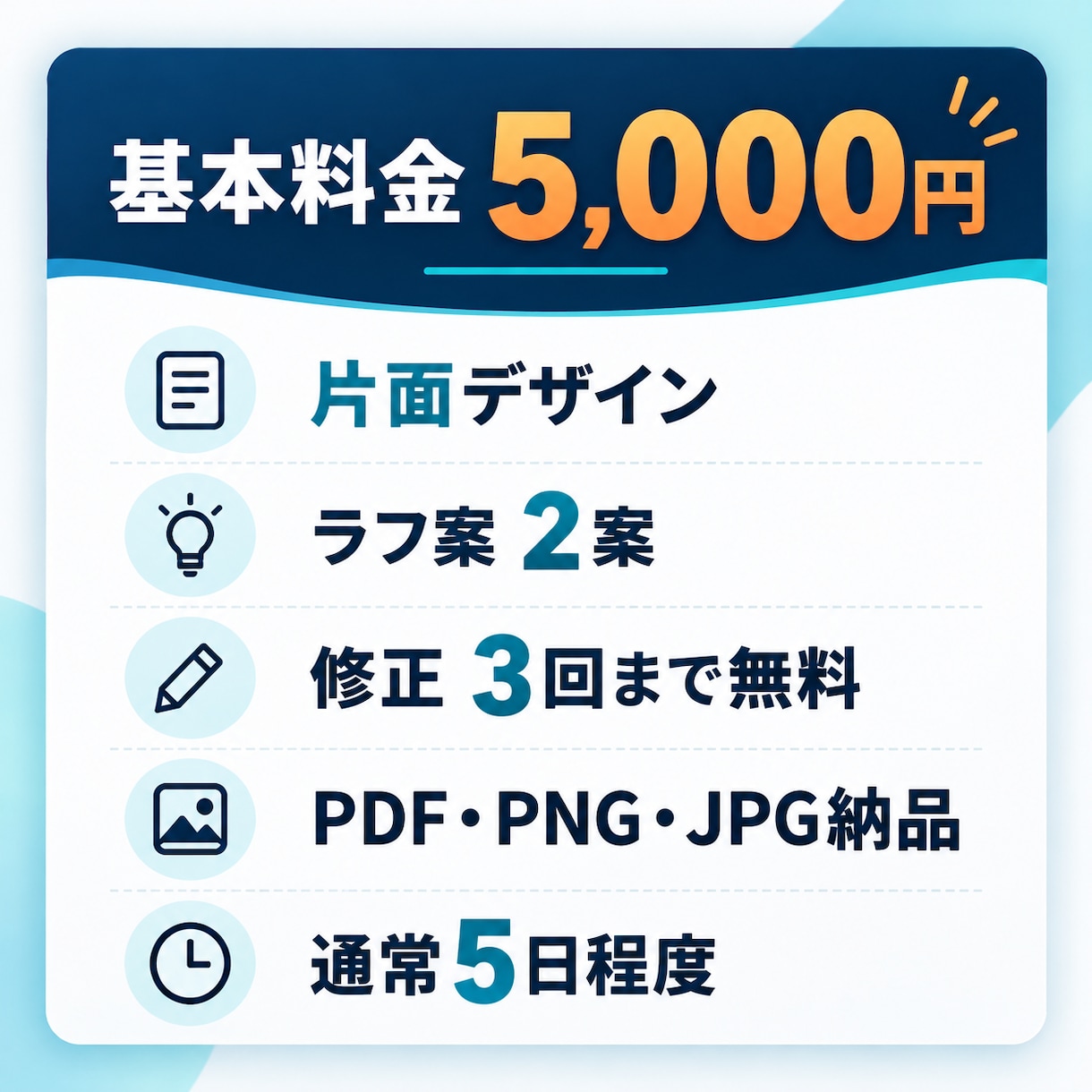先着3名様限定！片面5000円でチラシ作成します あなたの想いを、伝わるチラシ・フライヤーにします イメージ5
