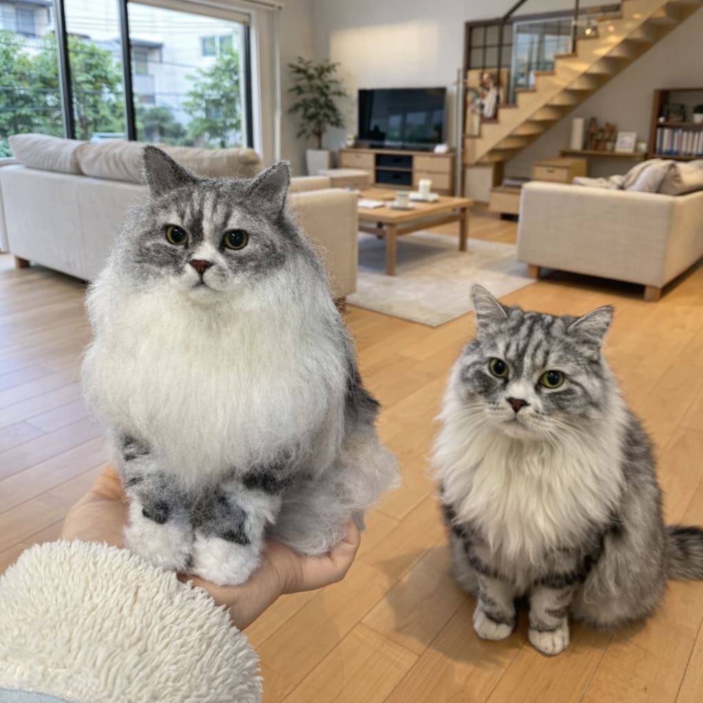 写真から作るオーダーメイド羊毛フェルトペットます 提供内容：彫刻犬猫そっくりぬいぐるみ イメージ7