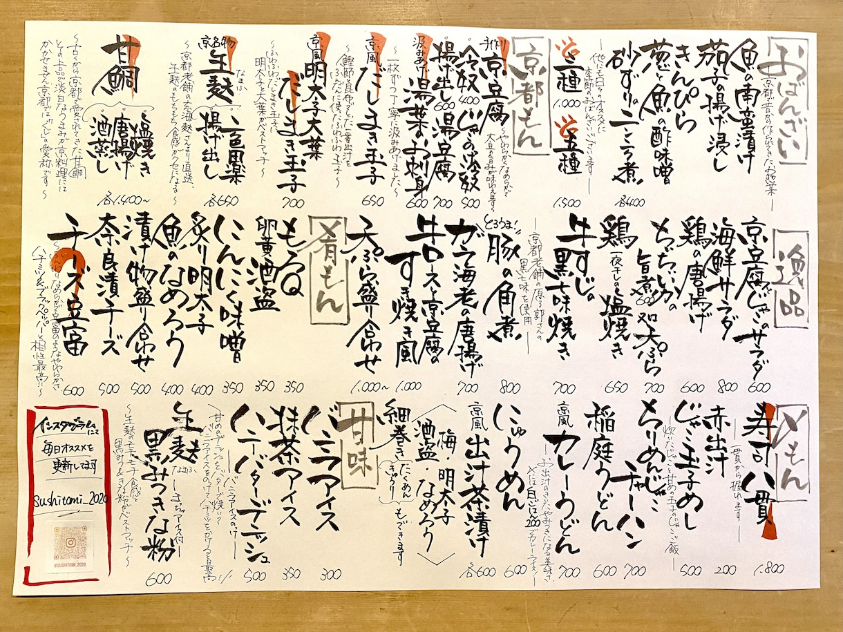 メニュー書きます 美味しそうと思っていただける字を目指してます イメージ9