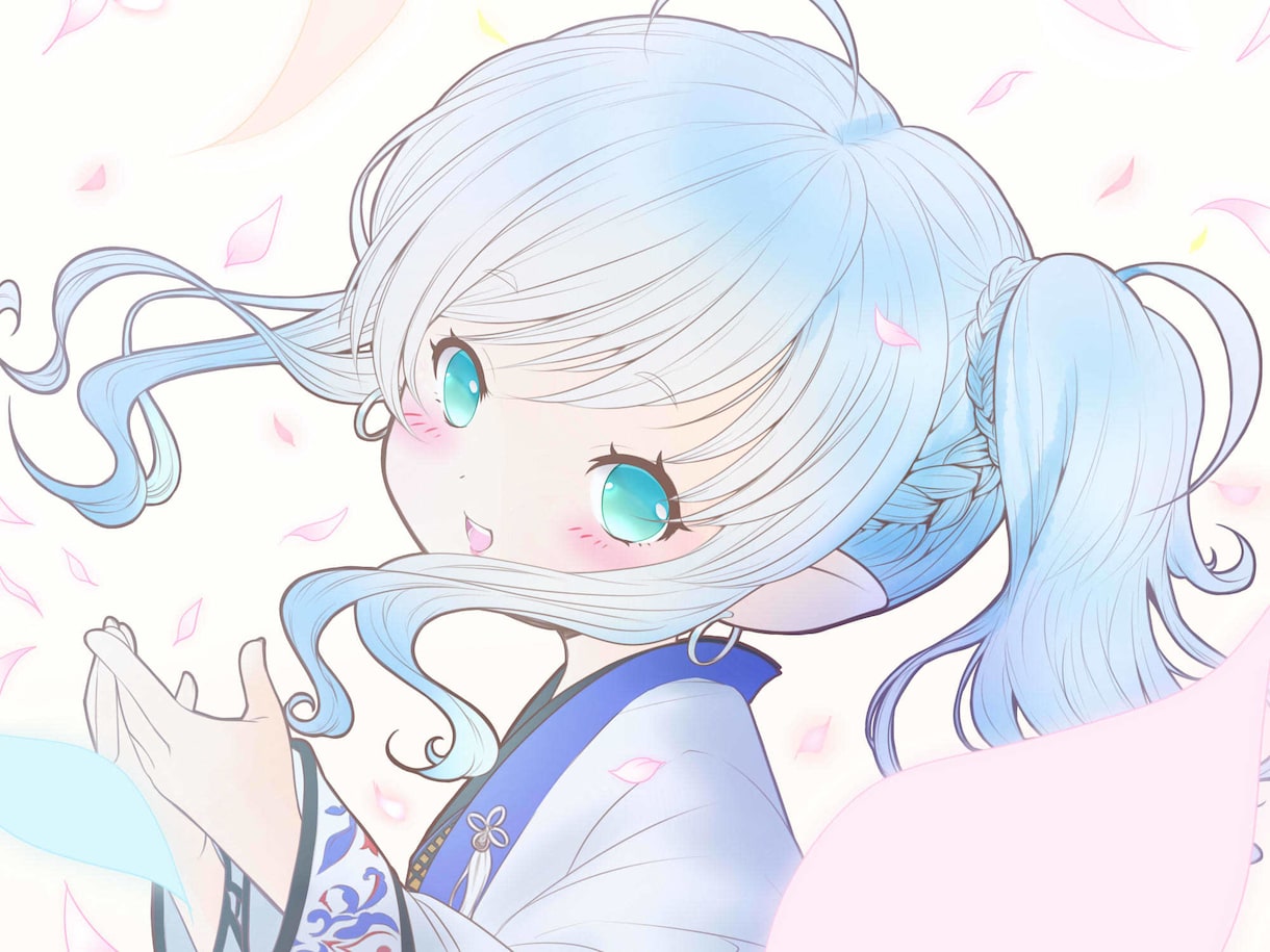 かわいいイラストお描きします アイコン用、動画用、キャス用などなどお求めの方に。 イメージ7