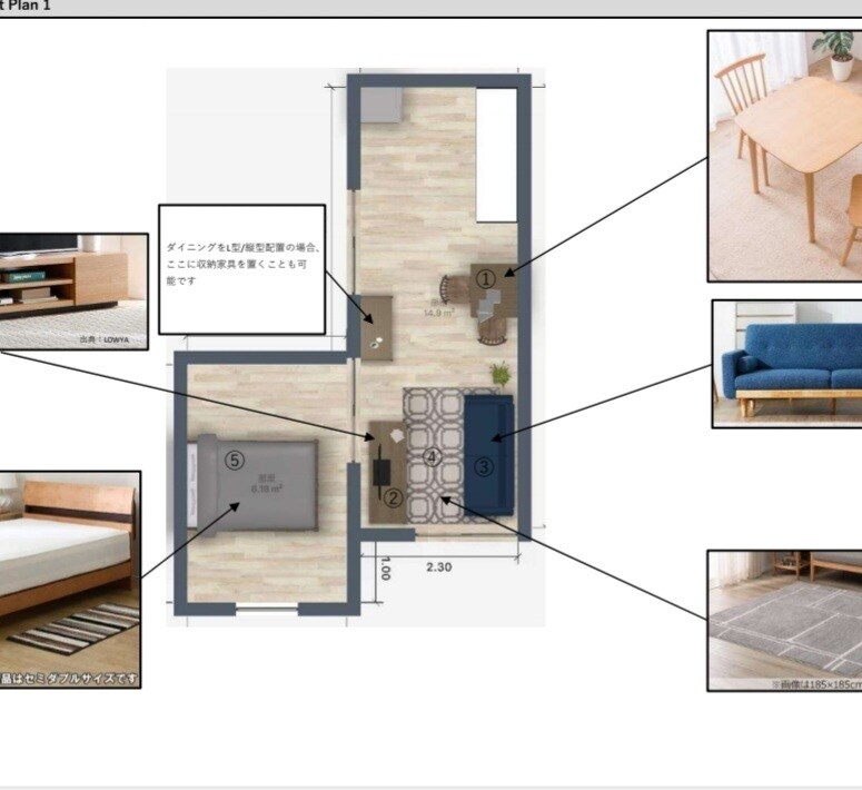 建築士が家具コーディネートします ★家具選定+レイアウトお任せください！ イメージ2