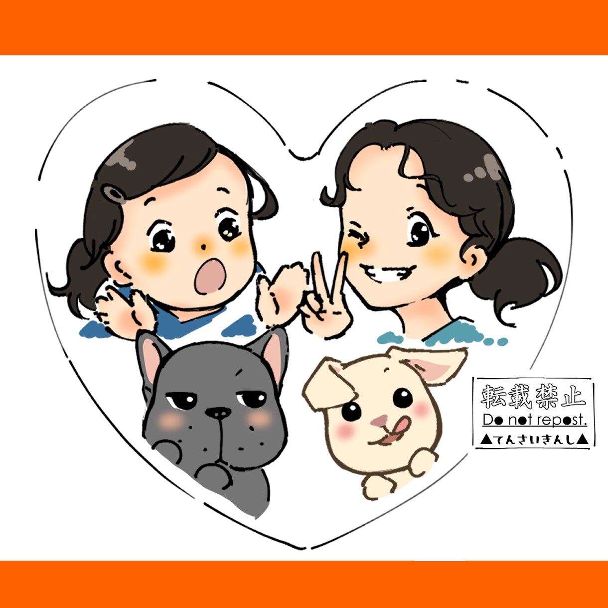 カラー漫画風！似顔絵イラスト制作します 似顔絵、ペット各SNSに使えるアイコン・ヘッダー描きます イメージ10