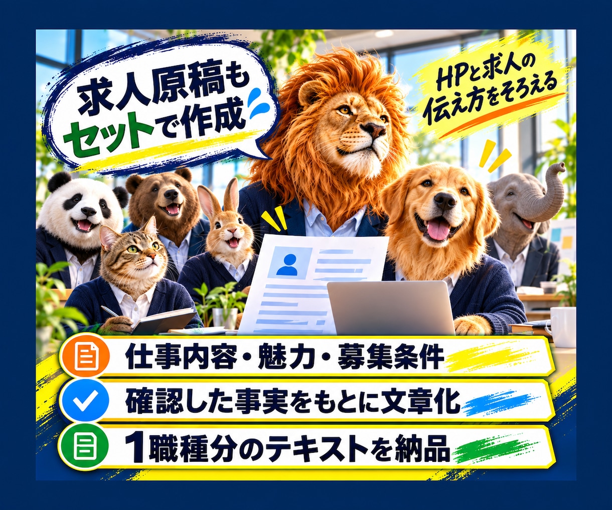 採用に強いホームページと求人原稿を制作します 採用HP＋求人原稿で「ここで働きたい」を伝えます イメージ8