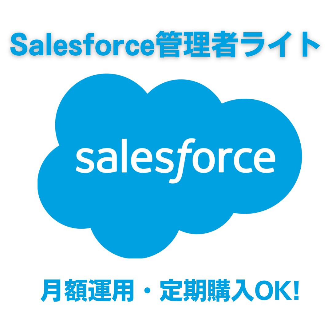Salesforceの小修正を月額で支援します 社内に“ちょい足し”できる管理者を追加します イメージ1