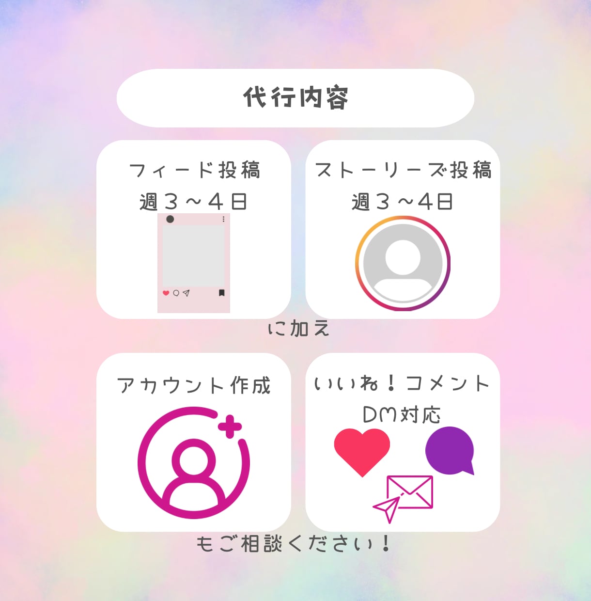 Instagram投稿代行いたします 先着5件限定価格！インスタ投稿でお悩み解決します☺︎ イメージ2