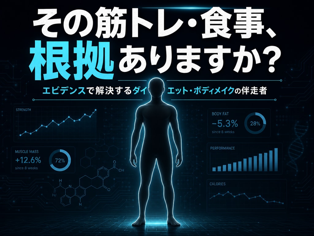 筋トレ×栄養の悩み根拠を持って解決します エビデンスで迷いを断つ、あなた専属の栄養コーチ イメージ1