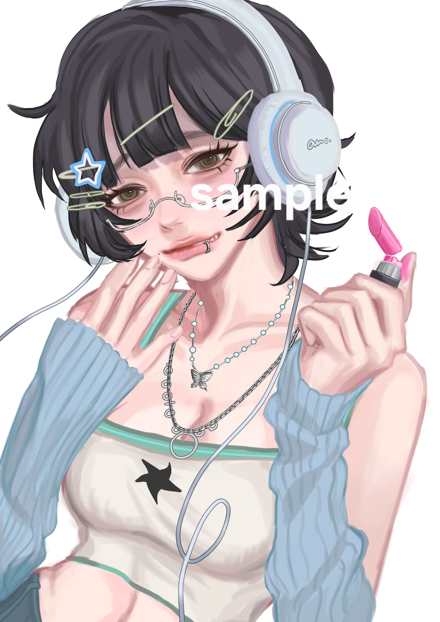 アイコン・装丁・動画サムネなどのイラストを描きます お任せはもちろんメイクやファッション等こだわりたい方は是非✨ イメージ7