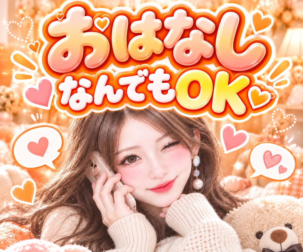 1分からでもOK！あなたの話し相手になります 話してよかったと思って貰えるそんな時間をお届けします イメージ1