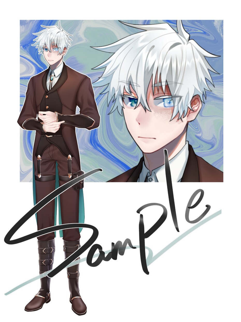 TRPG・動画などで使用できる立ち絵作成します スーツ・革靴の男性の立ち絵が得意です イメージ5